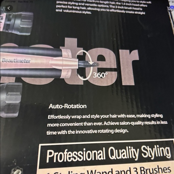 Gold Hair Styling Brush Set - Picture 5 of 10